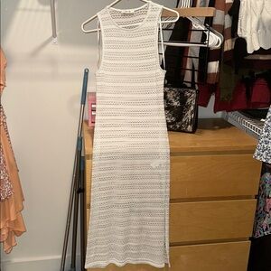 Sadie & Sage Textured White Knit Top